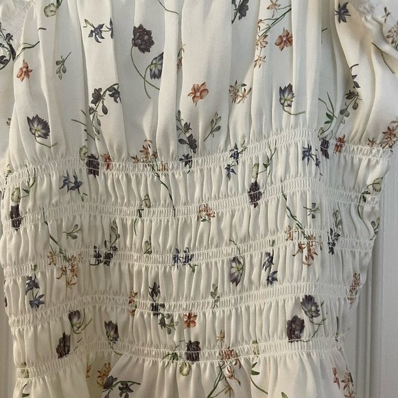 Artizia Wilfred Silk Floral Top - M - Picture 2 of 4
